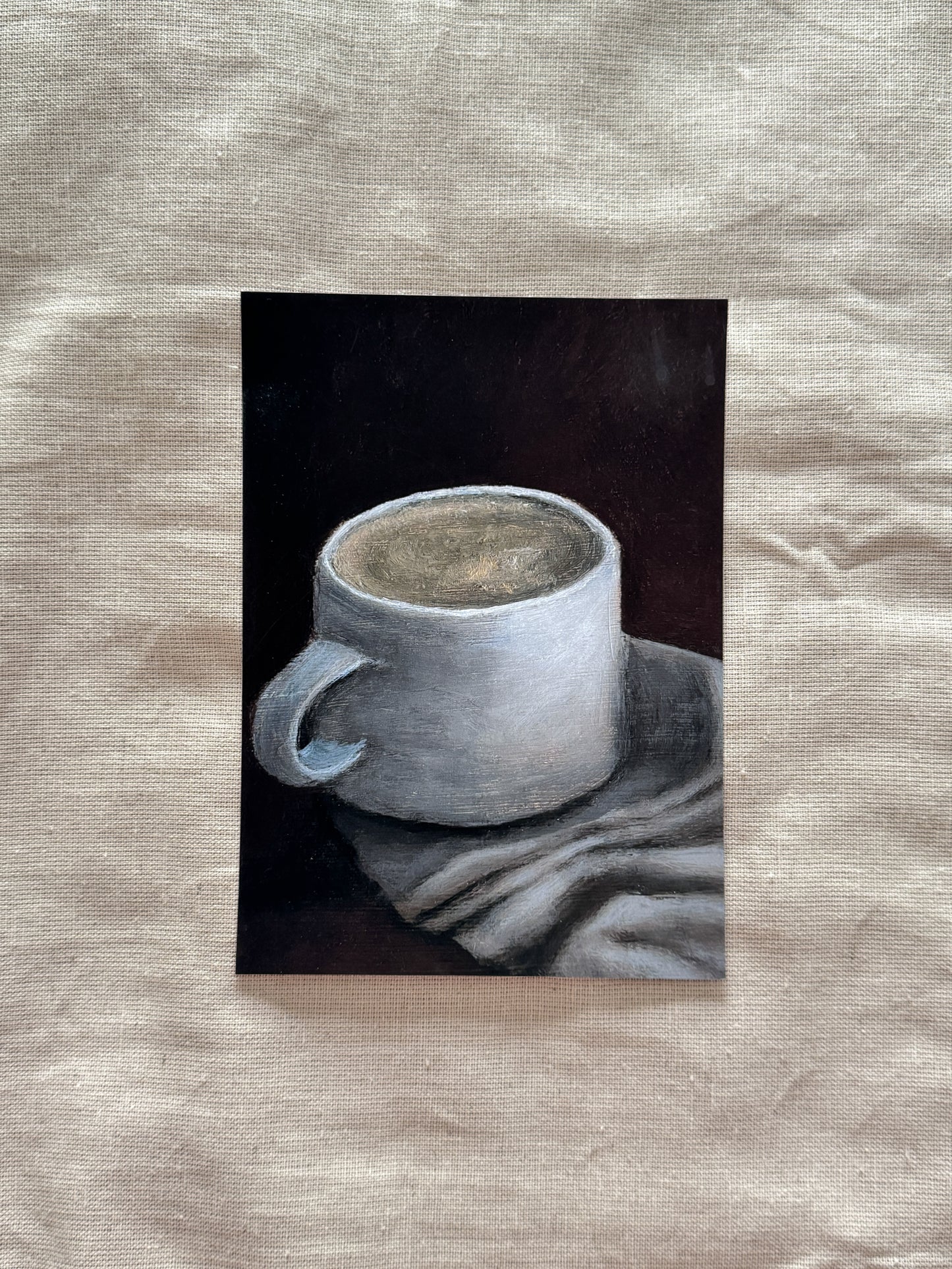 winter's first sip (print)