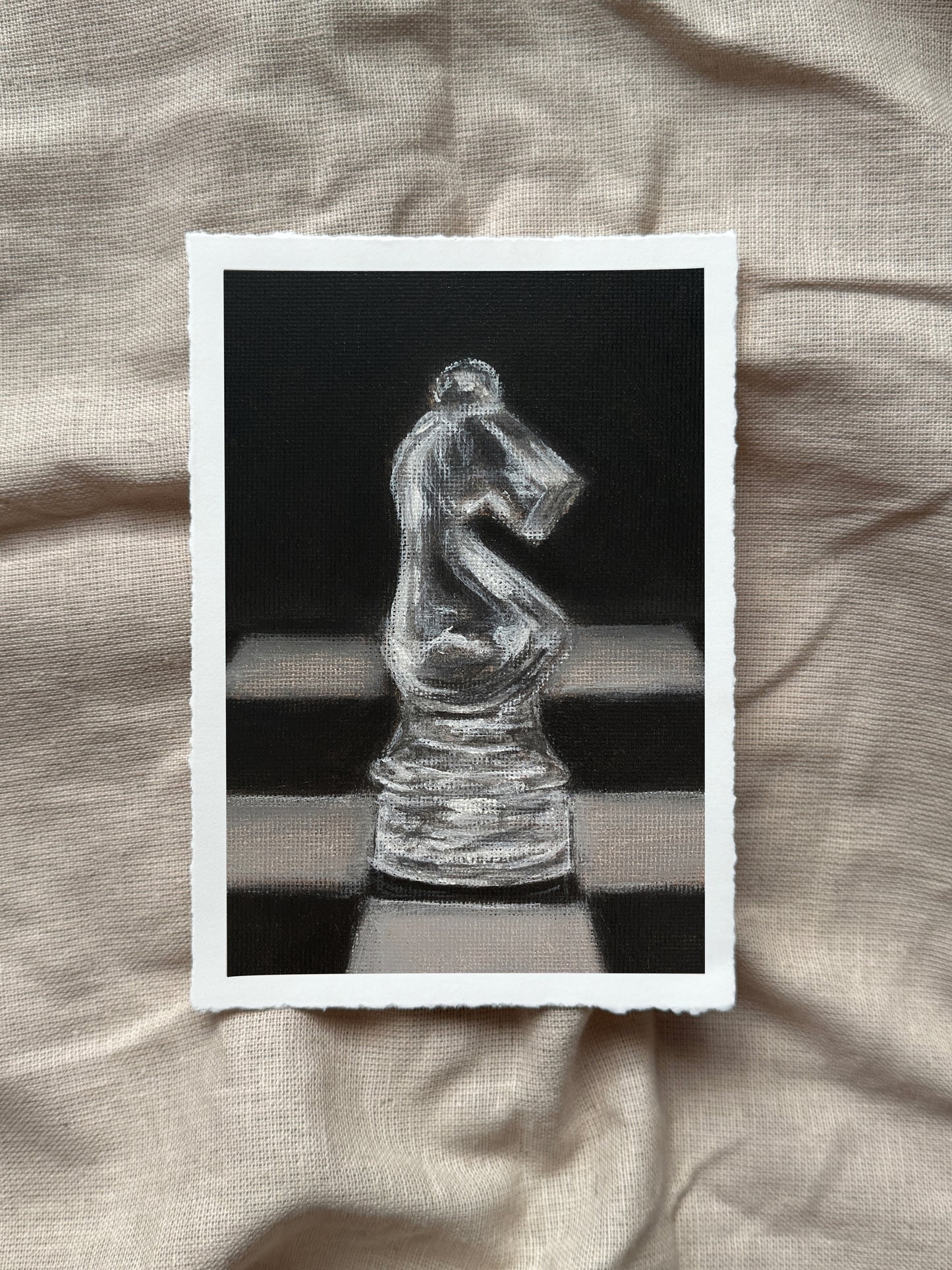 a knight is a knight print (with deckled edge)