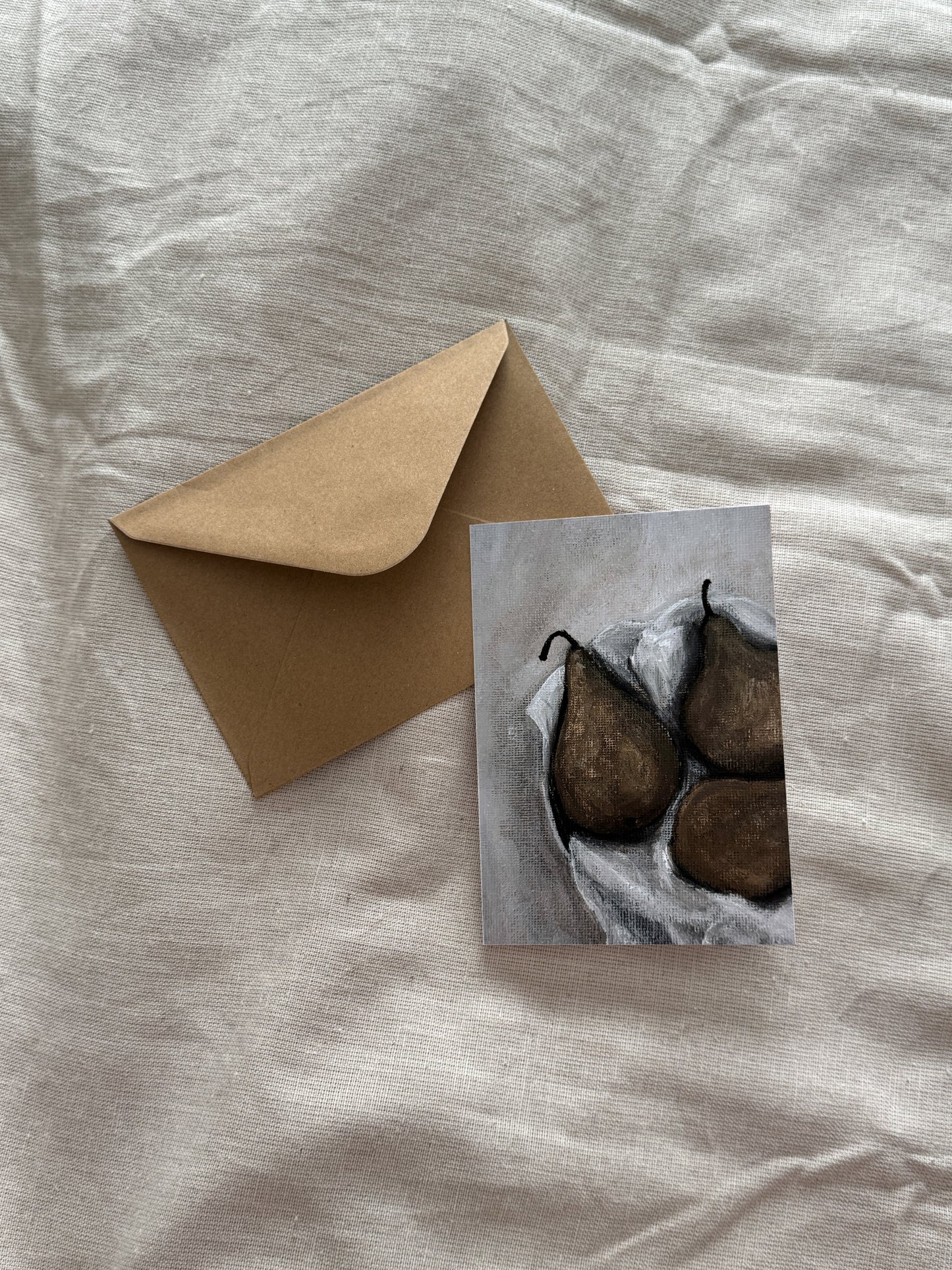 resting pears (greeting card)