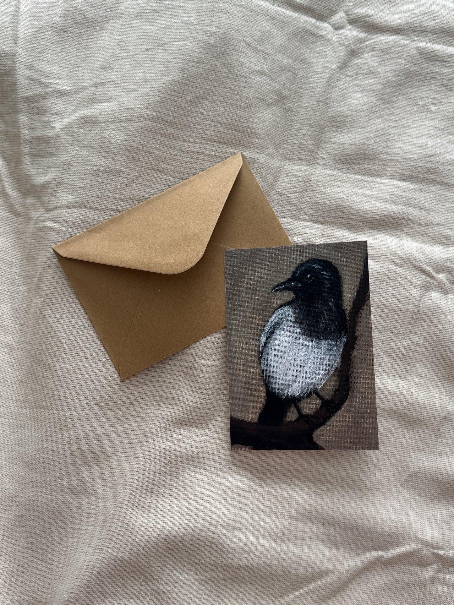 a magpie's watch (greeting card)