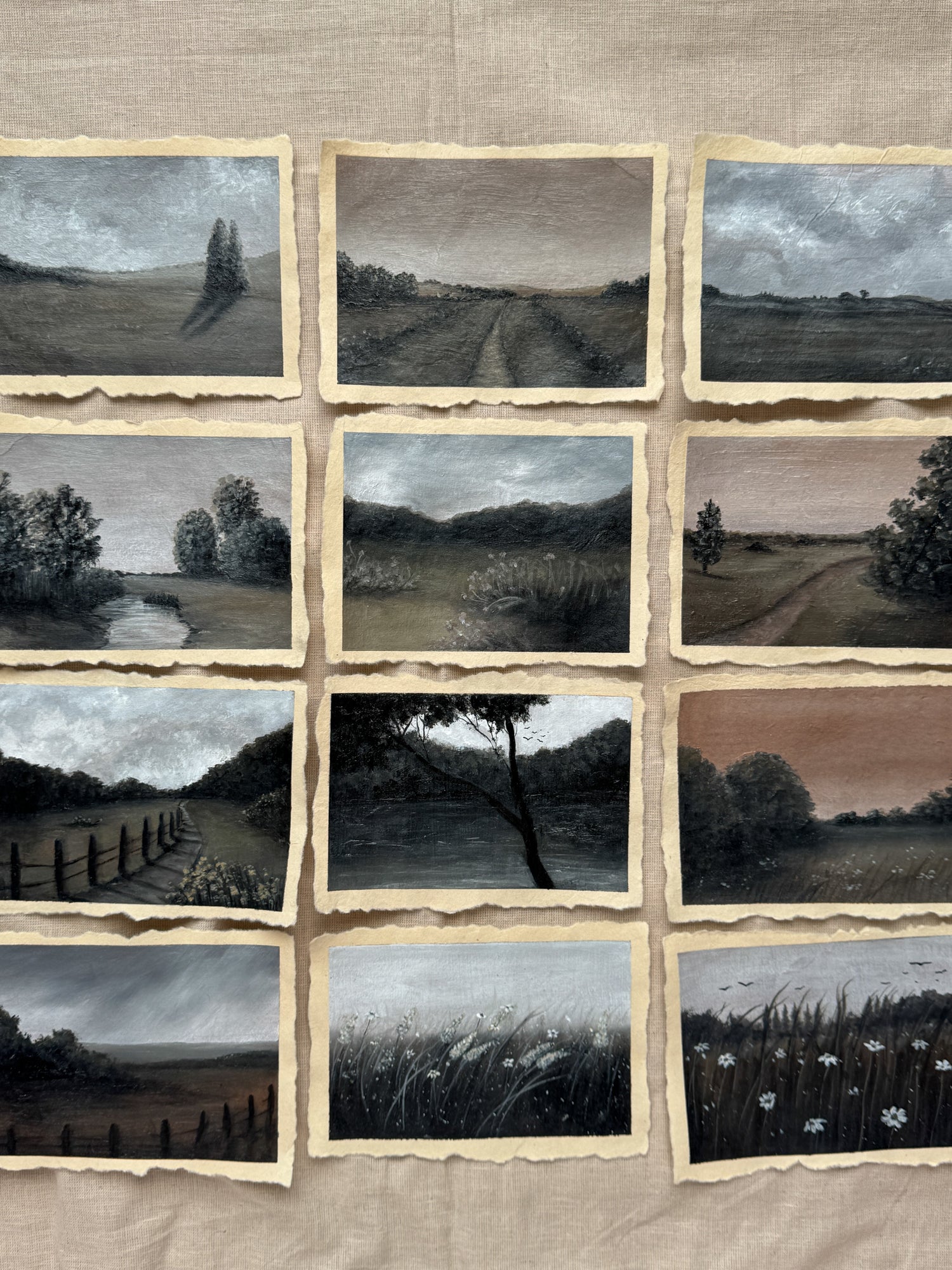 Paintings on dó paper