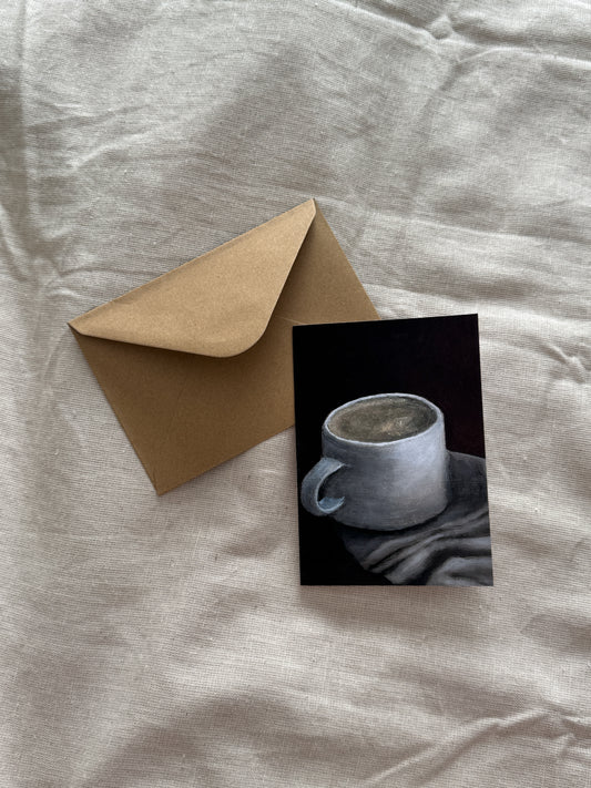 winter's first sip (greeting card)