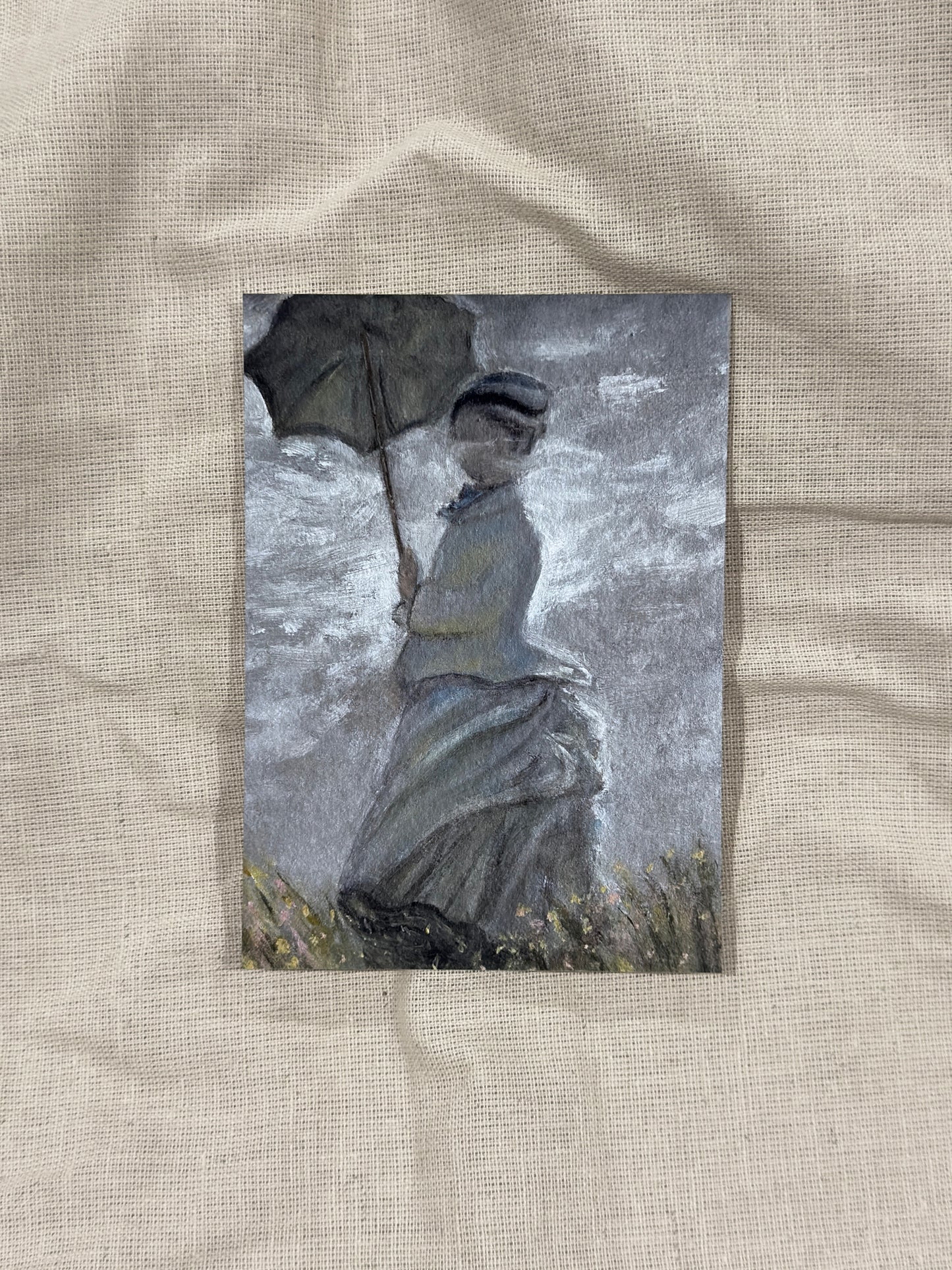 mar26 drift (monet's woman with a parasol)