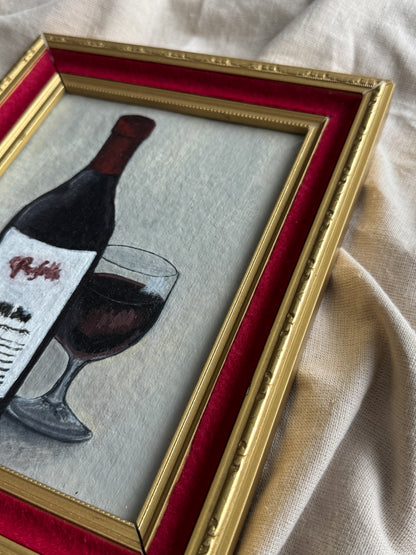 a glass of wine