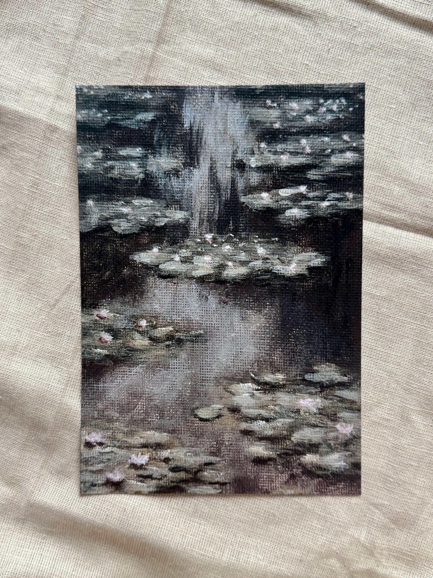 monet's waterlilies (print)