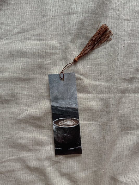 a quiet coffee date (bookmark)