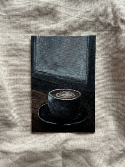 a quiet coffee date