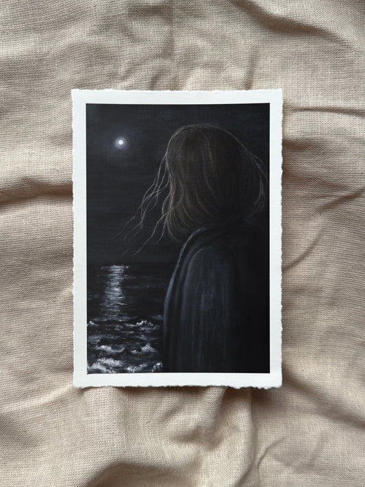 midnight thoughts print (with deckled edge)