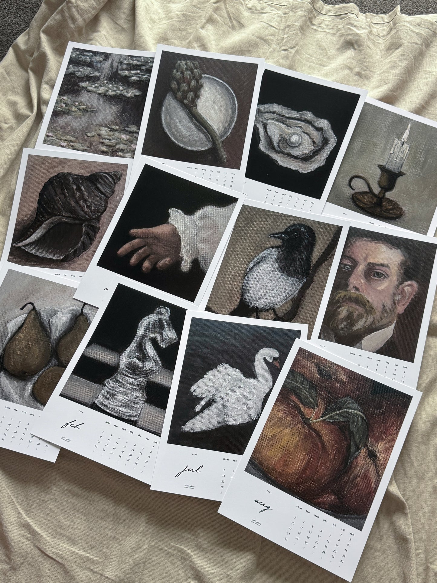 2026 calendar by vonhspalette