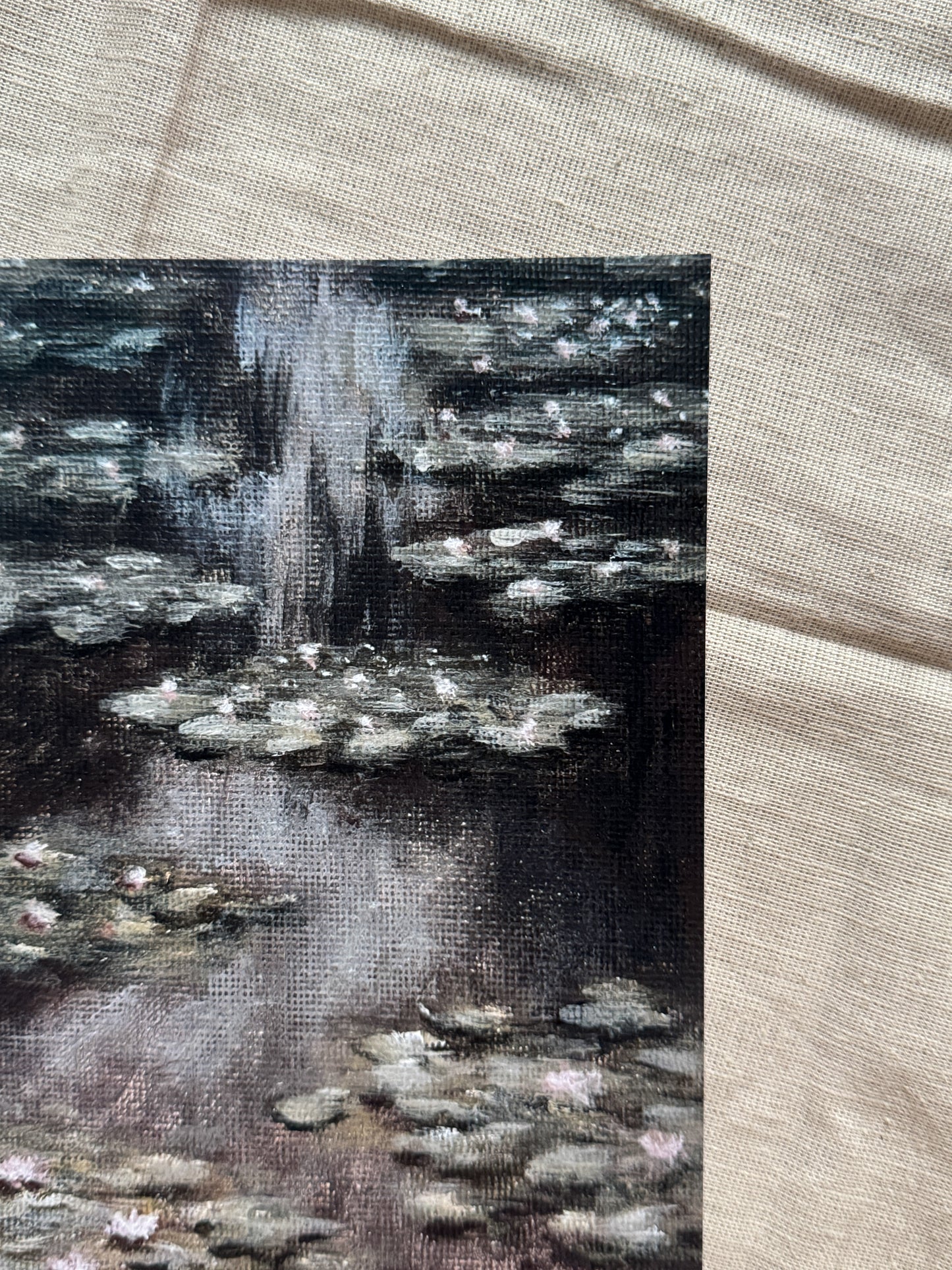 monet's waterlilies (print)