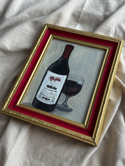 a glass of wine