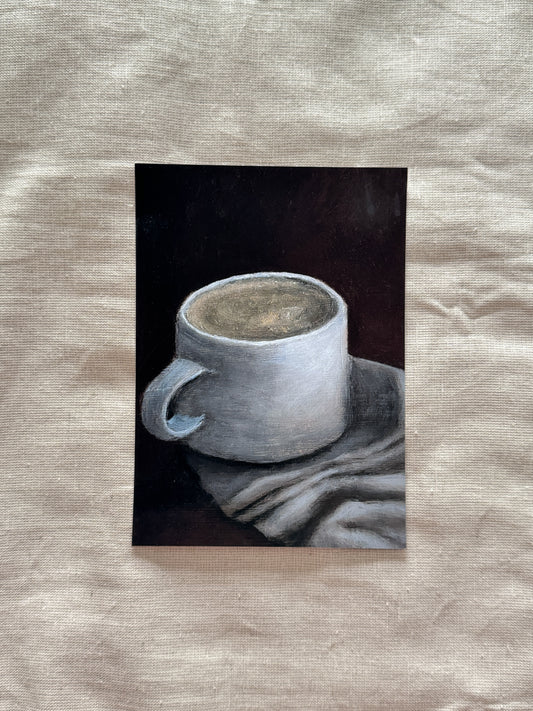 winter's first sip (print)