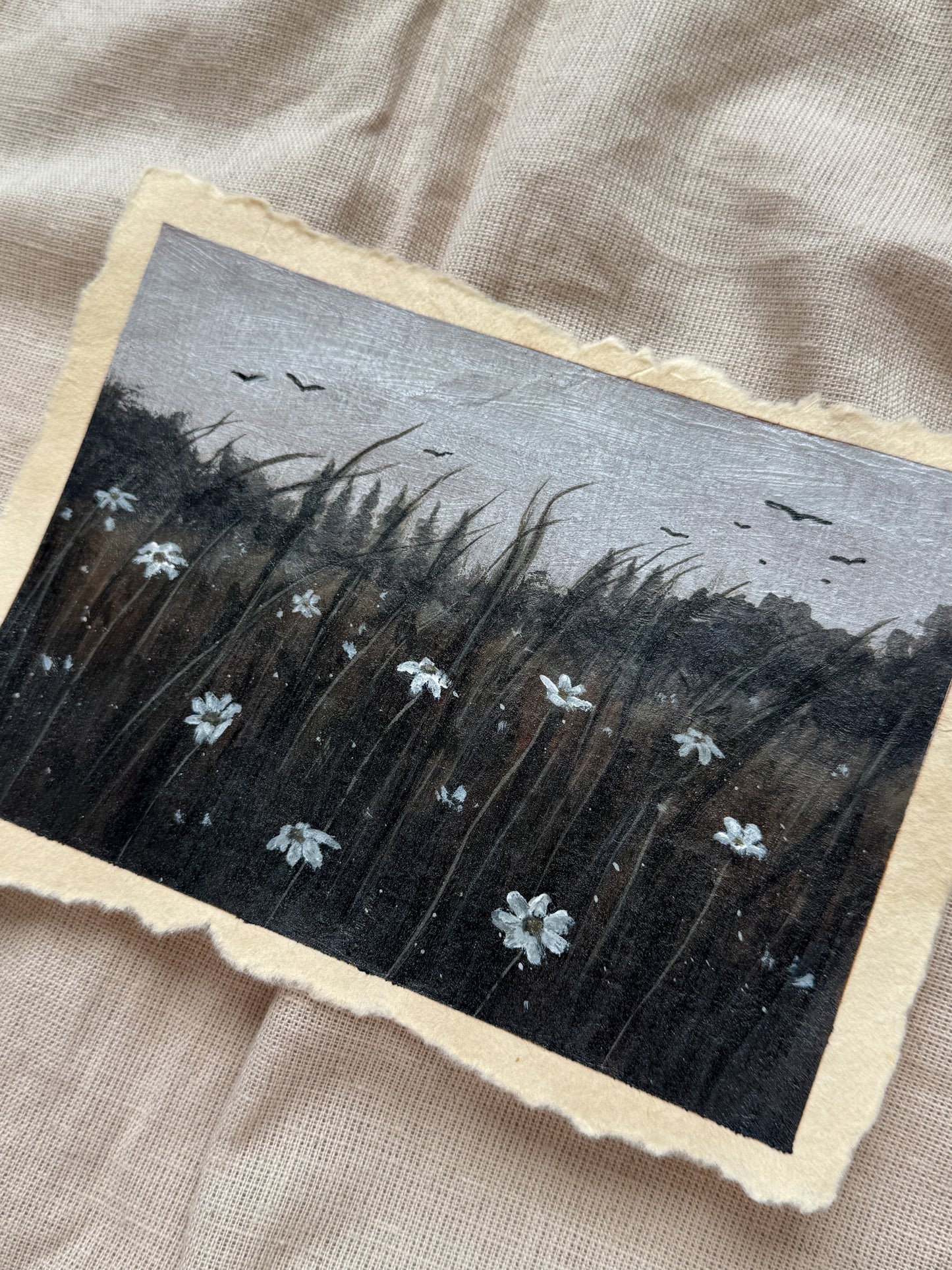 landscape study #15 - moody blooms
