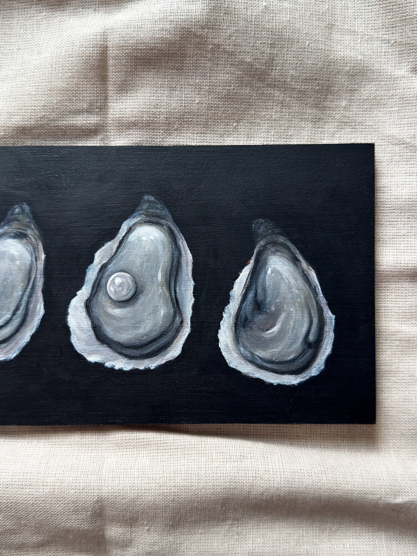 three oysters & a small treasure