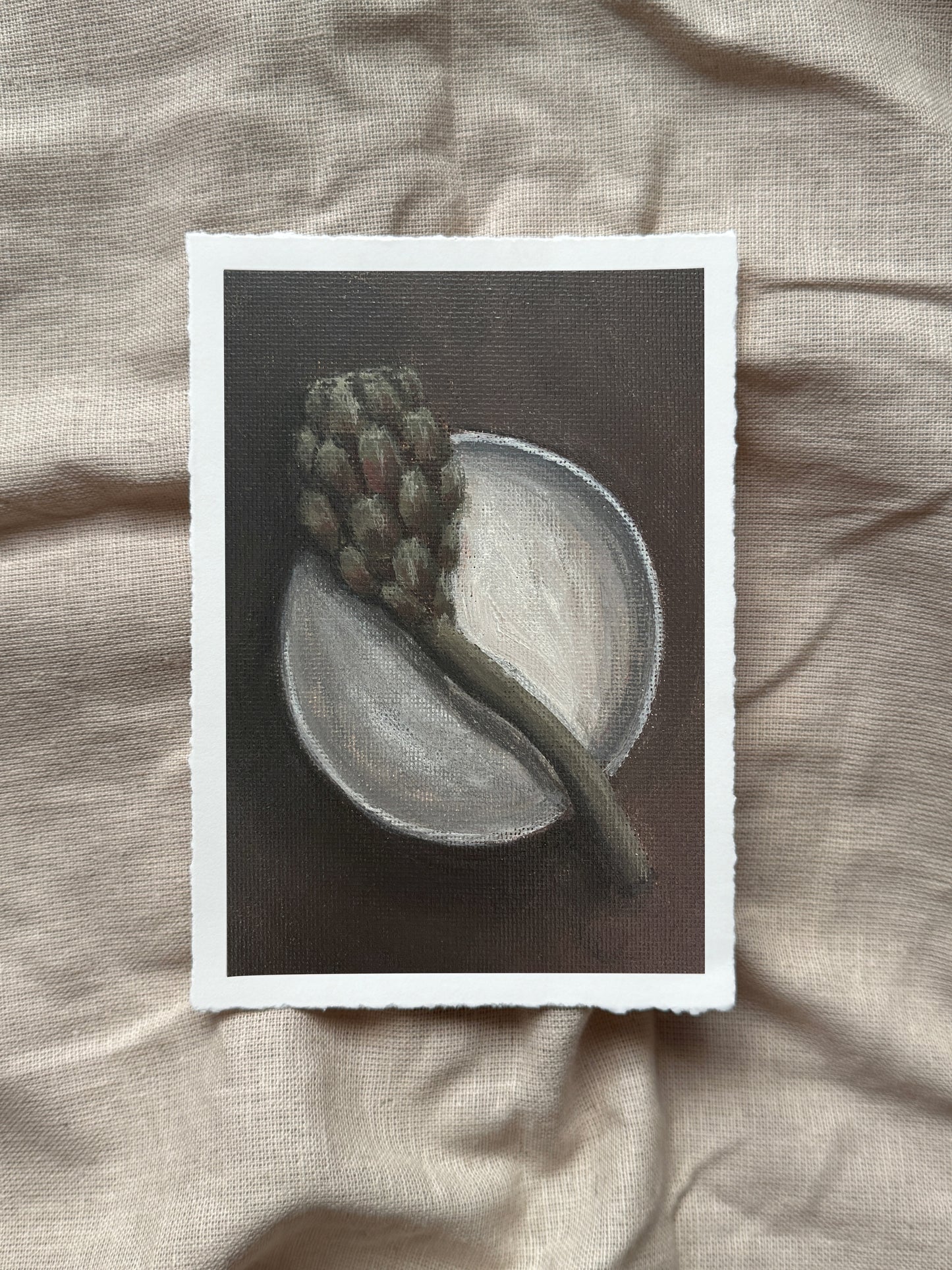 an artichoke offering print (with deckled edge)