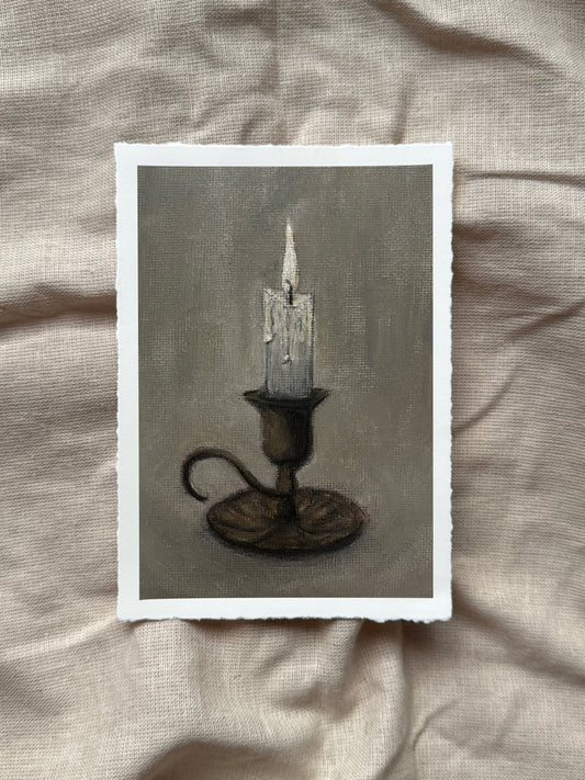 light the candle print (with deckled edge)