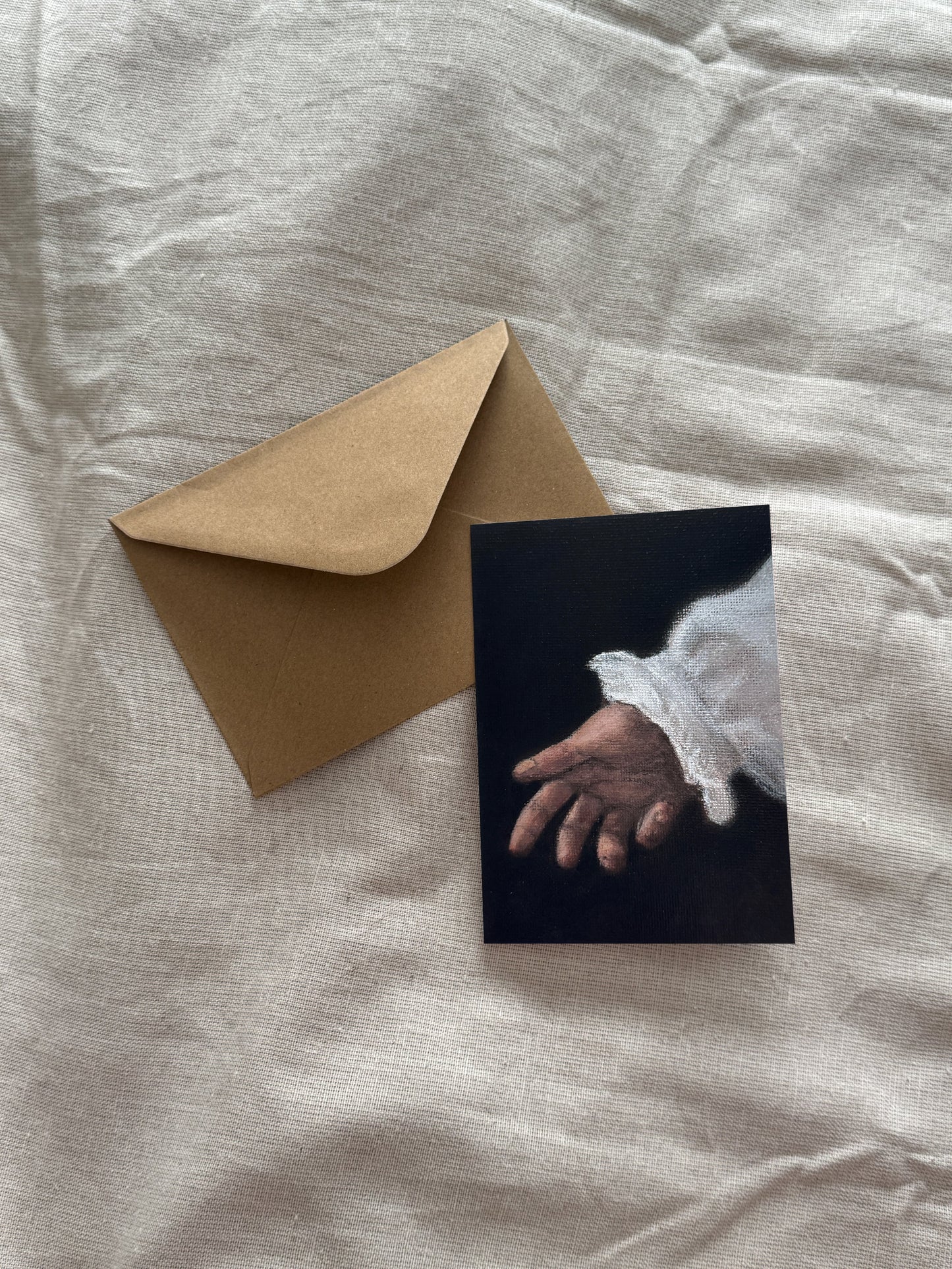 a hand study (greeting card)